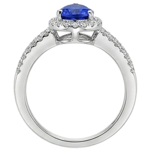 Blue Pear Shape Tanzanite And Round Natural Earth Mined Diamonds 4.75 Ct Ring 14K Gold
