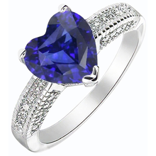 Blue Sapphire Ceylon Sri Lanka Natural Earth Mined Diamond Ring