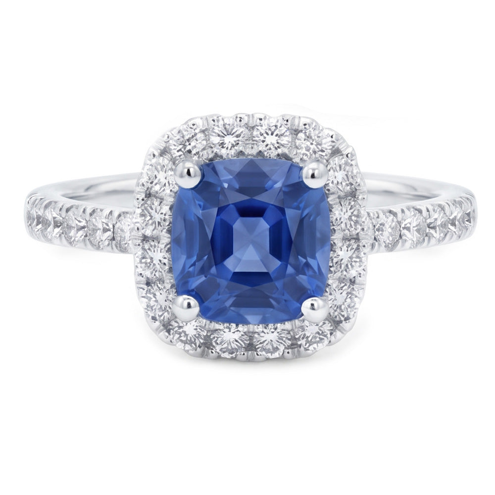 Blue Sapphire Engagement Ring