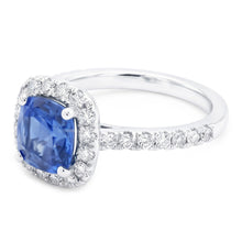 Blue Sapphire Engagement Ring