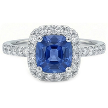 Blue Sapphire Engagement Ring