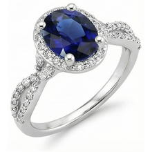 natural round sapphire 5ct ring side angle