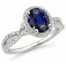 natural round sapphire 5ct ring profile view