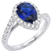 natural round sapphire 4.50ct ring side angle