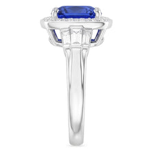 Blue Sapphire Jewellery And Natural Earth Mined Diamond Ring