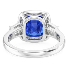 Blue Sapphire Jewellery And Natural Earth Mined Diamond Ring