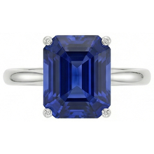 natural emerald sapphire 1.50ct ring side angle