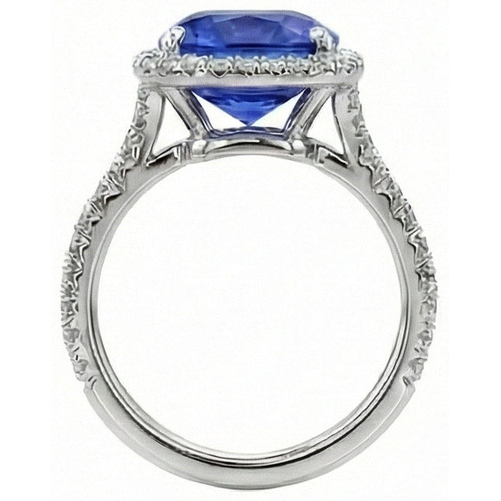 Blue Sapphire Wedding Ring For Women