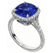 Blue Sapphire Wedding Ring For Women