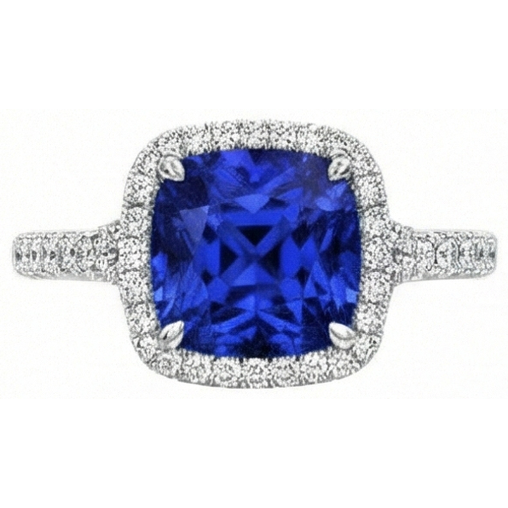 Blue Sapphire Wedding Ring For Women