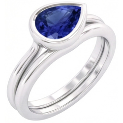Natural Cornflower Blue Sapphire Gemstone Ring 1.50 ct – 14K
