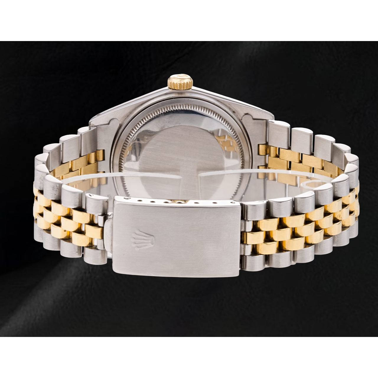 Blue Stick Dial Fluted Bezel Rolex Datejust Gent Watch Two Tone QUICK SET