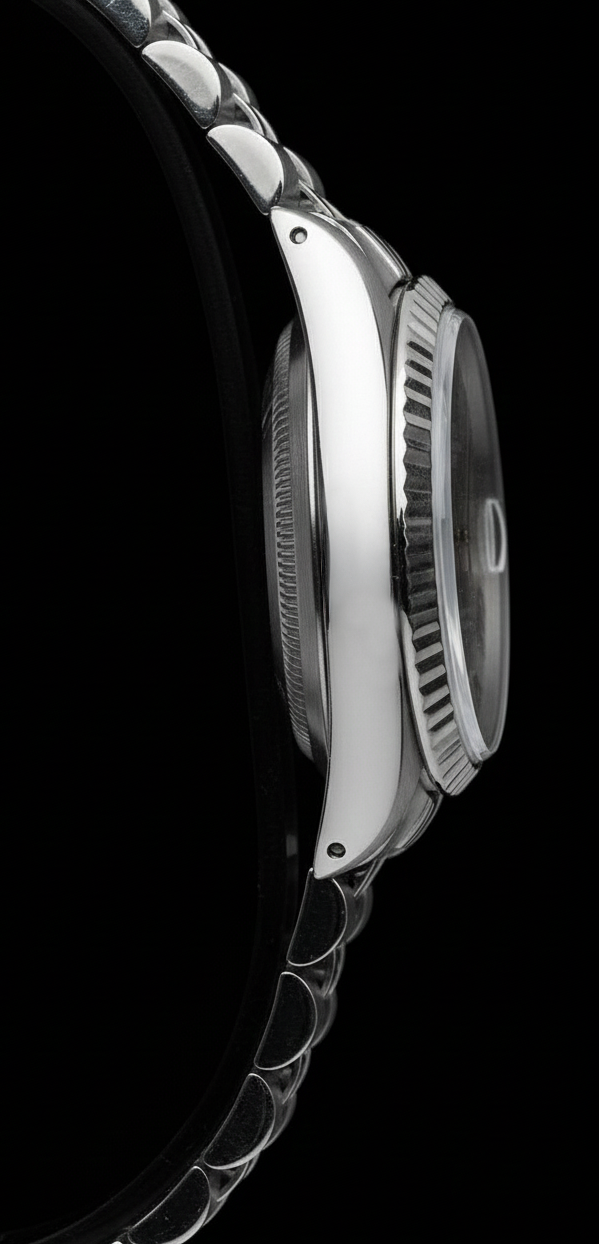 Blue Roman Dial Fluted Bezel Ladies Date Just Rolex Watch Ss