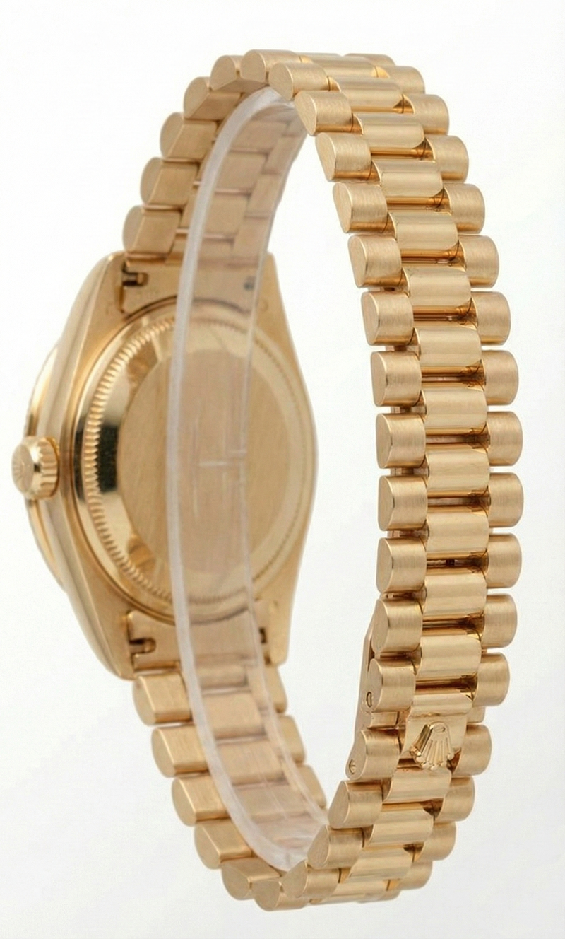 Blue Roman Dial Rolex Dj Presidential Style Watch Natural Earth Mined Diamond Bezel