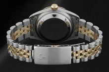 Blue Stick Dial Watch Rolex Ss & Gold Jubilee Brace Fluted Bezel