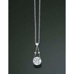 Brilliant Cut Real Natural Earth Mined Diamond Necklace For Women