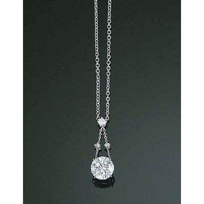 Brilliant Cut Real Diamond Necklace For Women