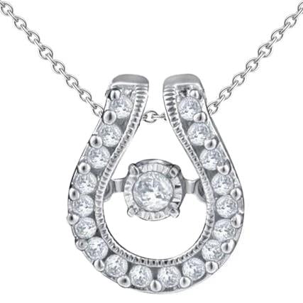 Brilliant Shaped Genuine Diamond Pendant Necklace 2.30 Carat White Gold 14K