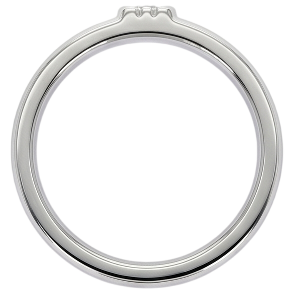 Brushed Finish Round Natural Earth Mined Diamond Men's Ring White Gold 14K 0.50 Carats