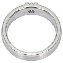 Brushed Finish Round Natural Earth Mined Diamond Men's Ring White Gold 14K 0.50 Carats