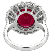 Burma Ruby Natural Earth Mined DIAMOND ( NOT LAB GROWN ) Cocktail Ring