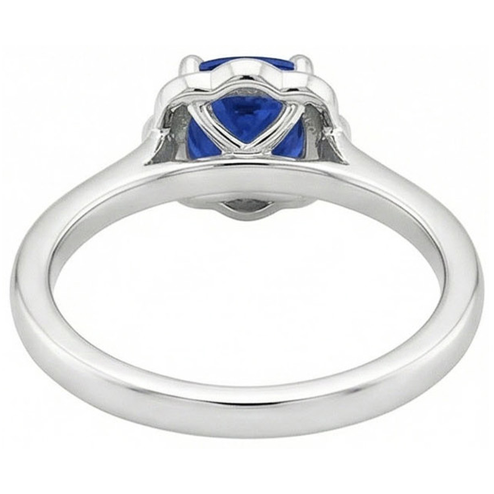 Burma Sapphire Engagement Ring