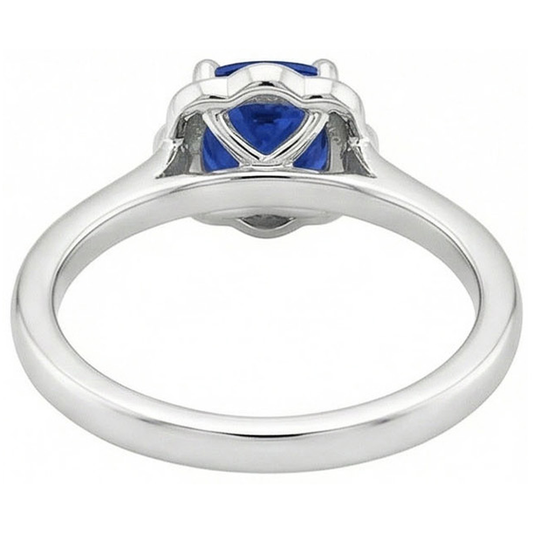 Burma Sapphire Engagement Ring