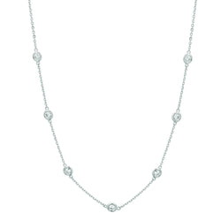 Casual Chain Real Diamond Necklace