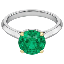 Radiant Emerald Precious Stone Ring 3 ct – side view
