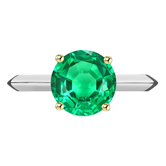 Radiant Emerald Precious Stone Ring 3 ct – main view