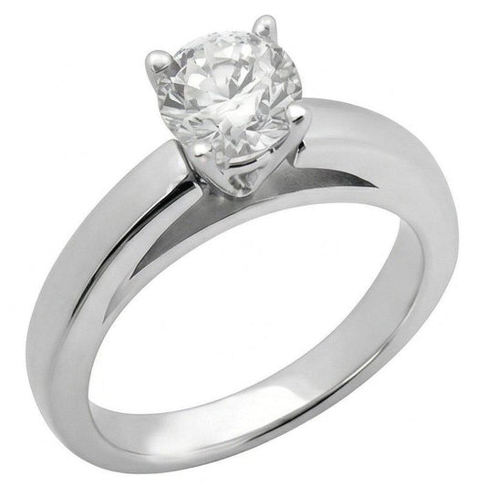 Cathedral Setting 3 Ct. Genuine Natural Earth Mined Diamond Solitaire Ring Solid White Gold