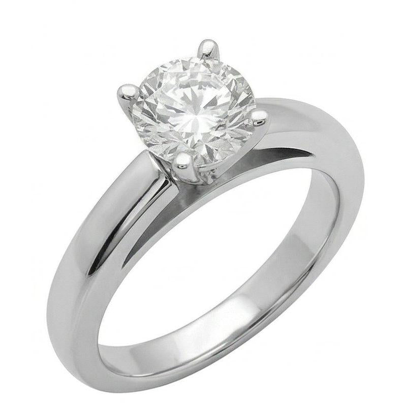 Cathedral Setting 3 Ct. Genuine Natural Earth Mined Diamond Solitaire Ring Solid White Gold