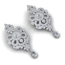 Celebrity Earrings Natural Diamond Chandelier