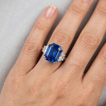 Celebrity Natural Earth Mined Diamond Sapphire Engagement Ring