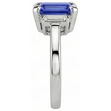 natural emerald sapphire 2.50ct ring top view