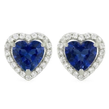 natural round sapphire 6.80ct earring side angle