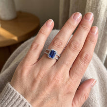 Ceylon Sapphire Halo Engagement Ring 3 carats Natural Earth Mined Diamond Jewellery