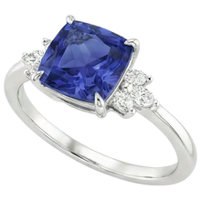 Ceylon Sapphire Marquise Natural Earth Mined Diamond Ring