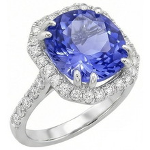 Ceylon Sapphire Natural Earth Mined DIAMOND ( NOT LAB GROWN )s 8 Carats Ring White Gold 14K