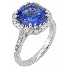 Ceylon Sapphire Natural Earth Mined DIAMOND ( NOT LAB GROWN )s 8 Carats Ring White Gold 14K