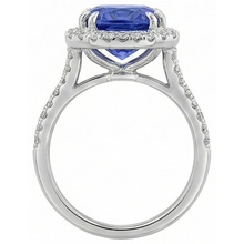 Ceylon Sapphire Natural Earth Mined DIAMOND ( NOT LAB GROWN )s 8 Carats Ring White Gold 14K