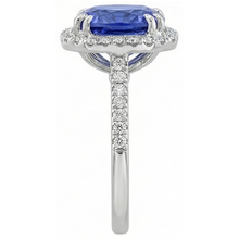 Ceylon Sapphire Natural Earth Mined DIAMOND ( NOT LAB GROWN )s 8 Carats Ring White Gold 14K