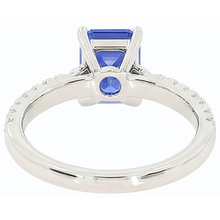 natural emerald sapphire 3.75ct ring front view