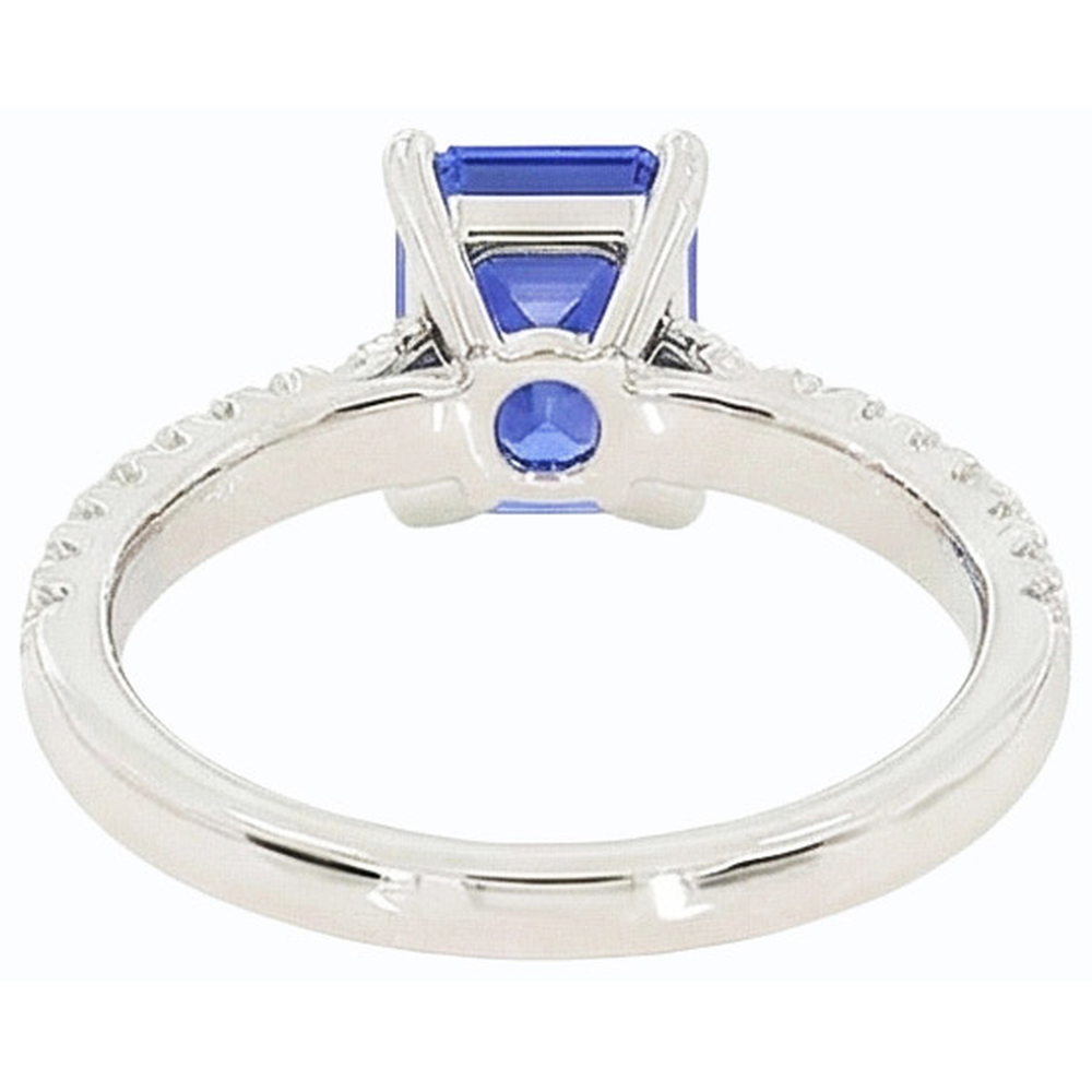 natural emerald sapphire 3.75ct ring front view