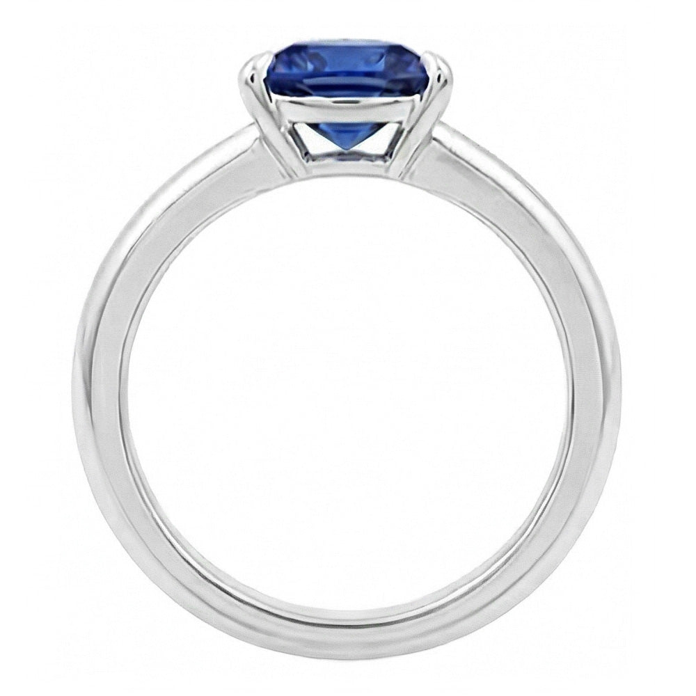 Ceylon Sapphire Solitaire Trillion Shaped Ring 1 Carat Jewellery Gold