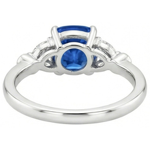 Ceylon Sapphire With Natural Earth Mined DIAMOND ( NOT LAB GROWN )s 2.70 Ct Ring White Gold 14K