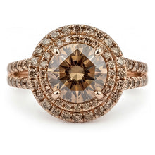 Champagne Desert Diamond Bridal Ring – Fine Diamond 4 ct 14