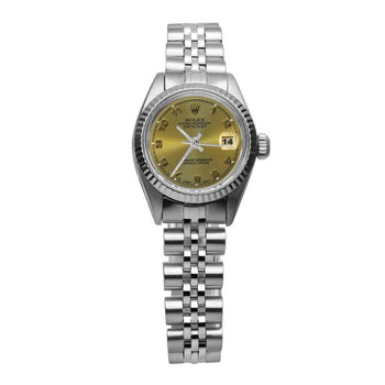 Champagne Arabic Dial Rolex Ss Datejust Lady Watch