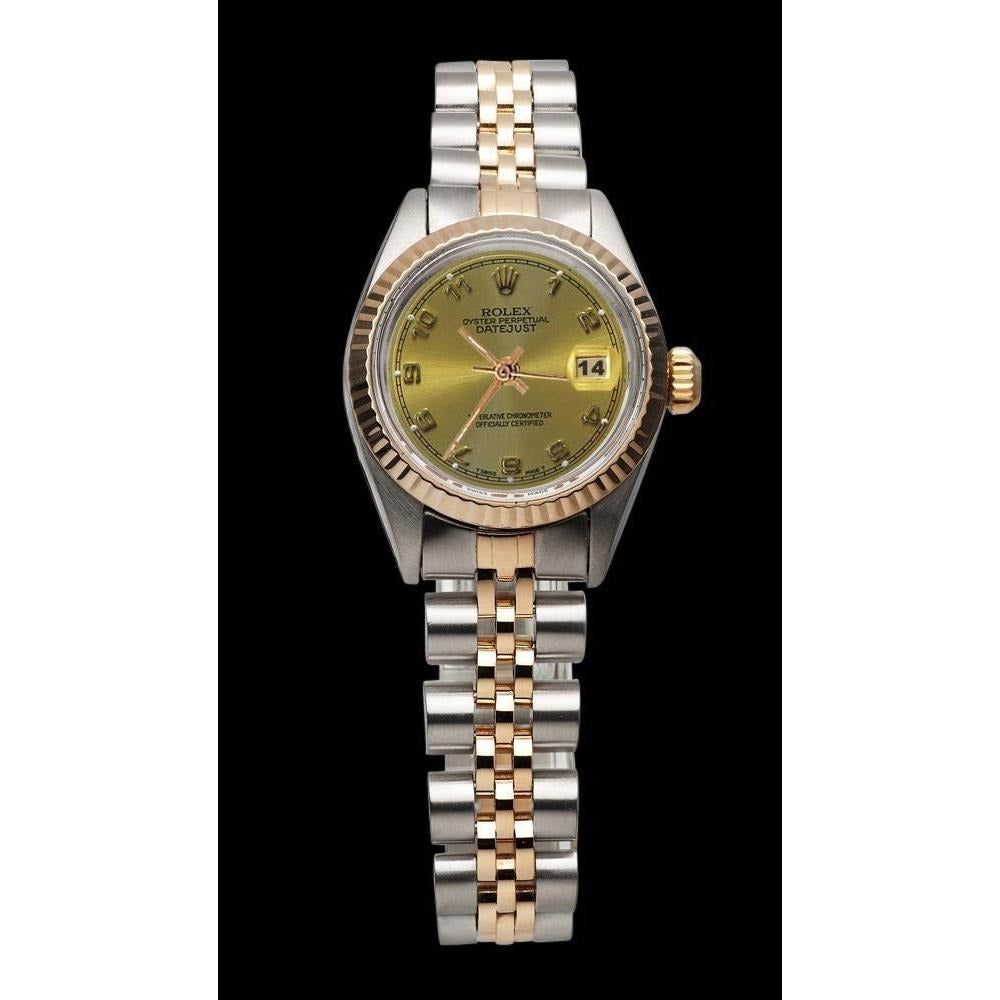 Champagne Arabic Dial Ss & Yellow Gold