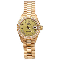 Champagne Roman Dial Rolex Dj Watch Presidential Style Bracelet G